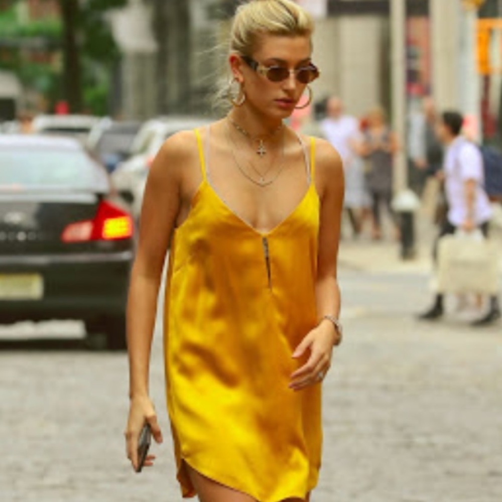 silk slip dress